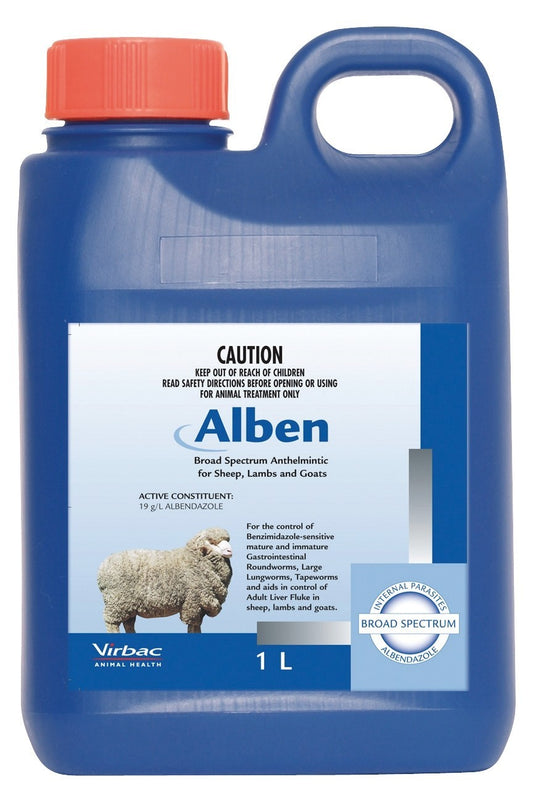 Virbac Alben 1 Litre Wormer For Sheep Lambs And Goats
