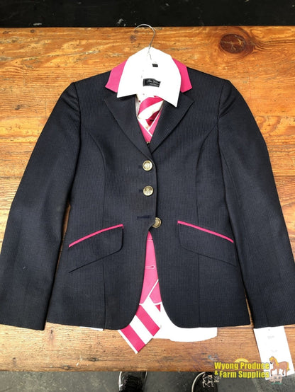 Childs Riding Jacket Shirt Vest & Tie Size 12 (109908)
