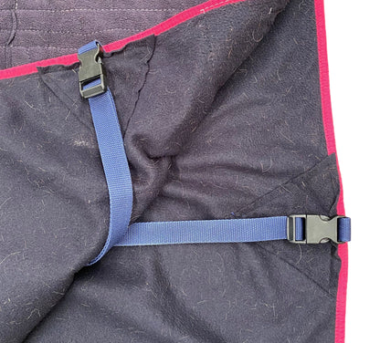 SH Stable 8 Fleece Rug 5'3 Navy/Pink (240165)