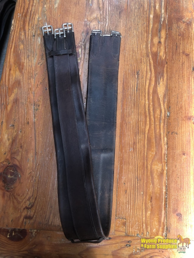 Jr Davis Saddlery Leather Turnout Girth 133Cm/52.5 Havana Brown (2112163)