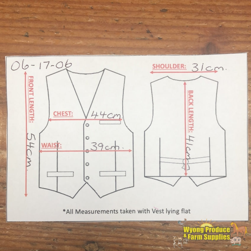 Ladies Competition Vest. Size 10 (061706)