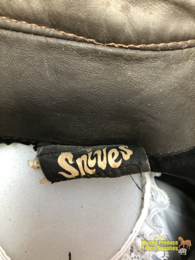 Snives (G) Leather Vintage Jacket L-Sw Brown