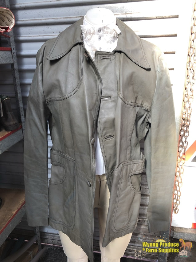 Snives (G) Leather Vintage Jacket M-38 Grey (201232)