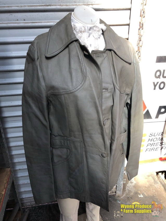 Snives (G) Leather Vintage Jacket M-38 Grey (201232)