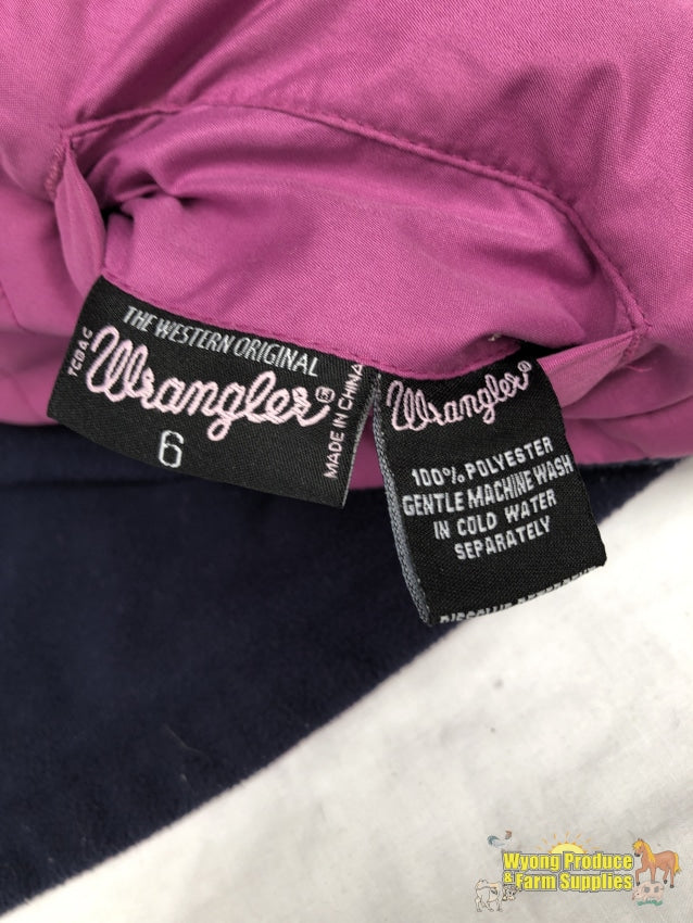 Wrangler Childs Reversible Winter Jacket. Size 6